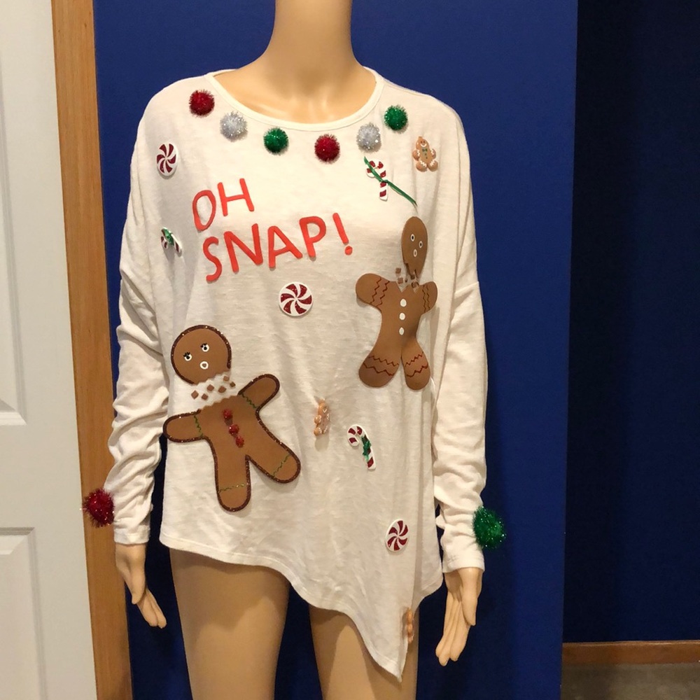 Handmade “Oh Snap!” Ugly Sweater